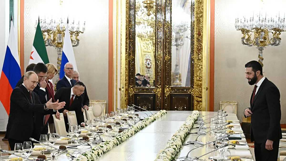 0754GMT//Putin hosts Syrian leader at the Kremlin; Trumps says India to stop buying Russian oil; Russian 'foreign leader' label now fast-tracked